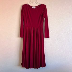 Coldwater Creek Red Long Sleeve Dress Size 8